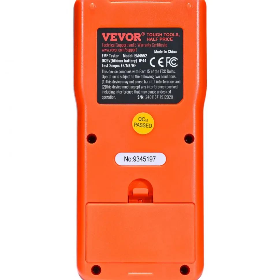 VEVOR 3-in-1 EMF Meter, 5Hz - 3.5GHz, Handheld Rechargeable Electromagnetic Field Radiation Detector, Digital LCD EMF Tester for EF MF RF Home Inspections Outdoor Ghost Hunting Paranormal Equipment