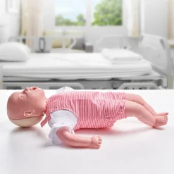 VEVOR Infant CPR Training Manikin, Heimlich Maneuver and Cardiopulmonary Resuscitation (CPR) Practice, Professional Infant Airway Obstruction Training Manikin, Baby Infarction Model for Education