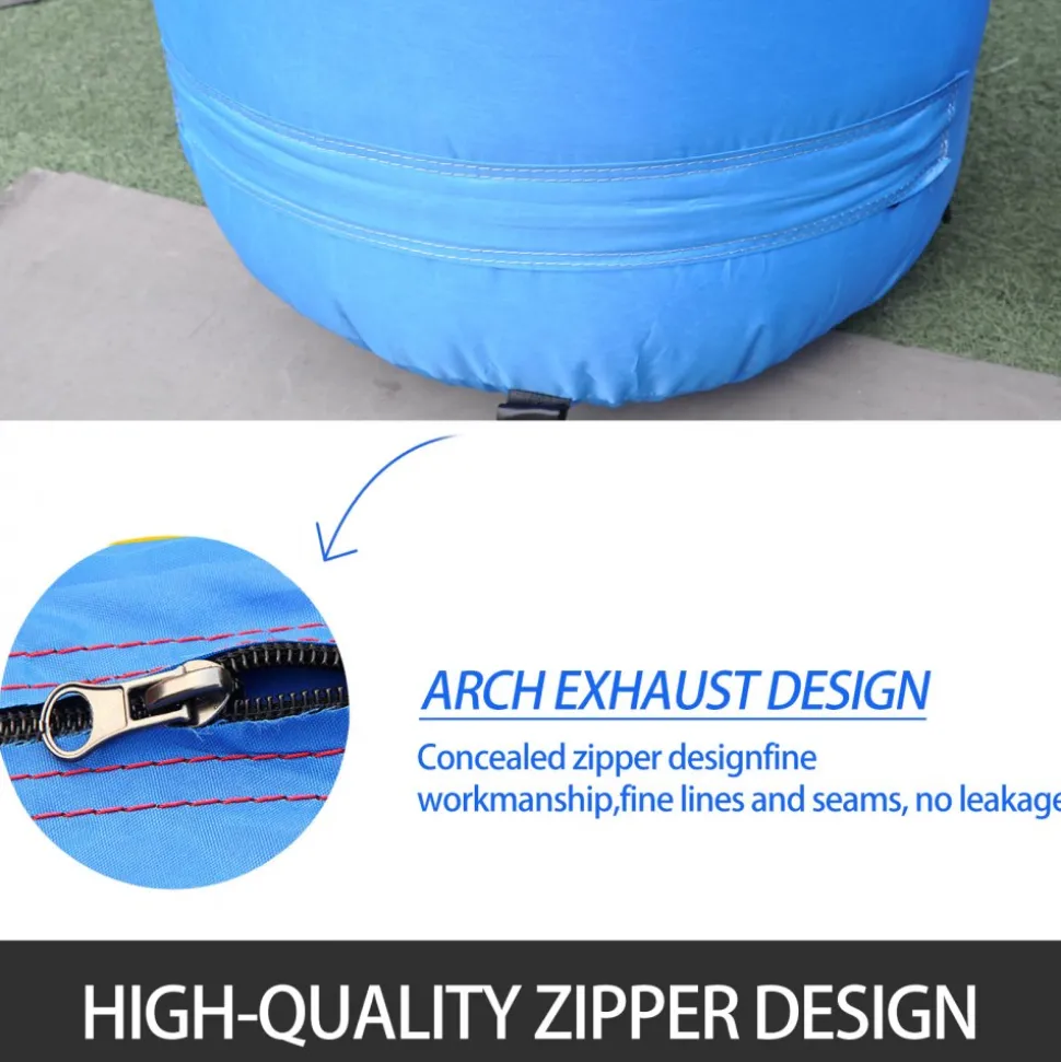VEVOR Inflatable Arch, 15ft Hexagon Inflatable Arch, with Blower Inflatable Archway for Race Outdoor Advertising Commerce, Blue