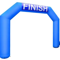 VEVOR Inflatable Arch, 15ft Hexagon Inflatable Arch, with Blower Inflatable Archway for Race Outdoor Advertising Commerce, Blue