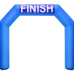 VEVOR Inflatable Arch, 15ft Hexagon Inflatable Arch, with Blower Inflatable Archway for Race Outdoor Advertising Commerce, Blue