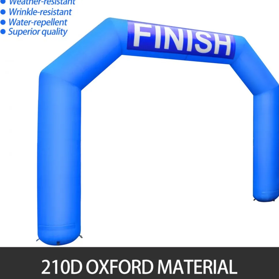 VEVOR Inflatable Arch, 15ft Hexagon Inflatable Arch, with Blower Inflatable Archway for Race Outdoor Advertising Commerce, Blue