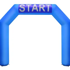 VEVOR Inflatable Arch, 15ft Hexagon Inflatable Arch, with Blower Inflatable Archway for Race Outdoor Advertising Commerce, Blue