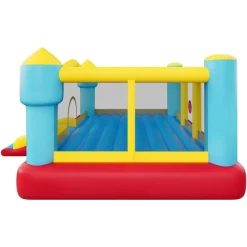 VEVOR Inflatable Bounce House, 12.5 x 13.1 x 6.5 ft Inflatable Bounce House Water Slide, Bouncer Castle with Castle Bounces, Basketball Hoop, Splash Pool & Water Ring Toss, for 3 to 4 Kids Ages 3 to 8