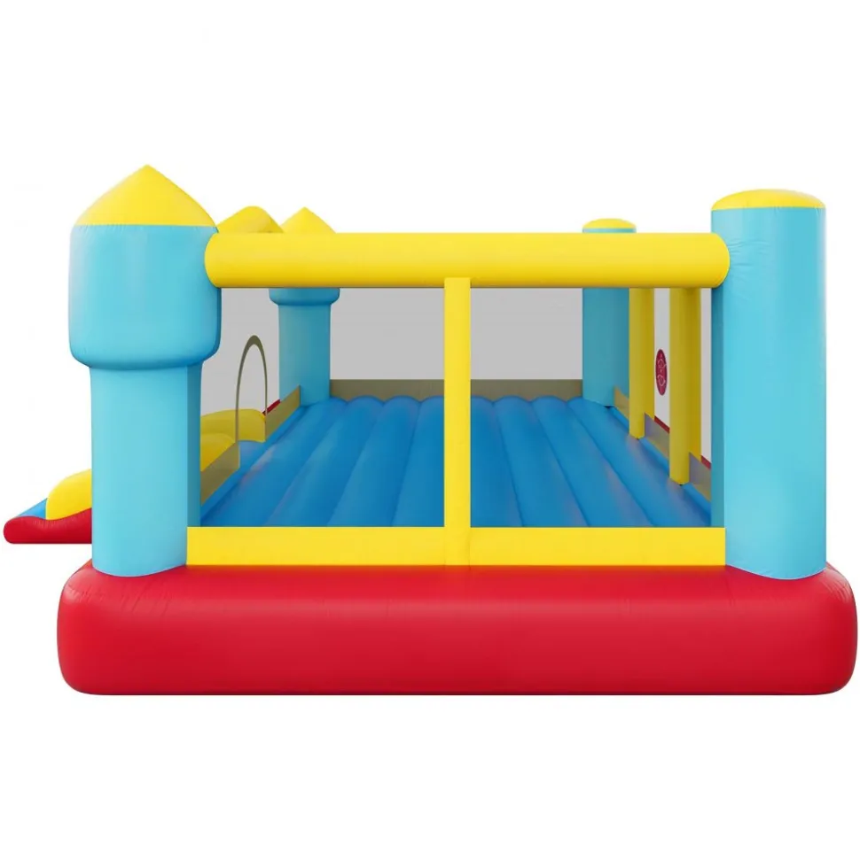 VEVOR Inflatable Bounce House, 12.5 x 13.1 x 6.5 ft Inflatable Bounce House Water Slide, Bouncer Castle with Castle Bounces, Basketball Hoop, Splash Pool & Water Ring Toss, for 3 to 4 Kids Ages 3 to 8