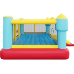 VEVOR Inflatable Bounce House, 12.5 x 13.1 x 6.5 ft Inflatable Bounce House Water Slide, Bouncer Castle with Castle Bounces, Basketball Hoop, Splash Pool & Water Ring Toss, for 3 to 4 Kids Ages 3 to 8