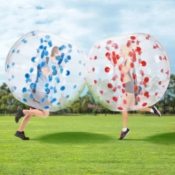 VEVOR Inflatable Bumper Balls 2-Pack, 5FT/1.5M Body Sumo Zorb Balls for Teen & Adult, 0.8mm Thick PVC Human Hamster Bubble Balls for Outdoor Team Gaming Play, Bumper Bopper Toys for Garden, Yard, Park
