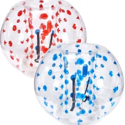 VEVOR Inflatable Bumper Balls 2-Pack, 5FT/1.5M Body Sumo Zorb Balls for Teen & Adult, 0.8mm Thick PVC Human Hamster Bubble Balls for Outdoor Team Gaming Play, Bumper Bopper Toys for Garden, Yard, Park