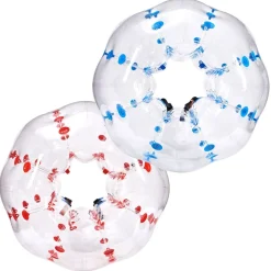 VEVOR Inflatable Bumper Balls 2-Pack, 5FT/1.5M Body Sumo Zorb Balls for Teen & Adult, 0.8mm Thick PVC Human Hamster Bubble Balls for Outdoor Team Gaming Play, Bumper Bopper Toys for Garden, Yard, Park