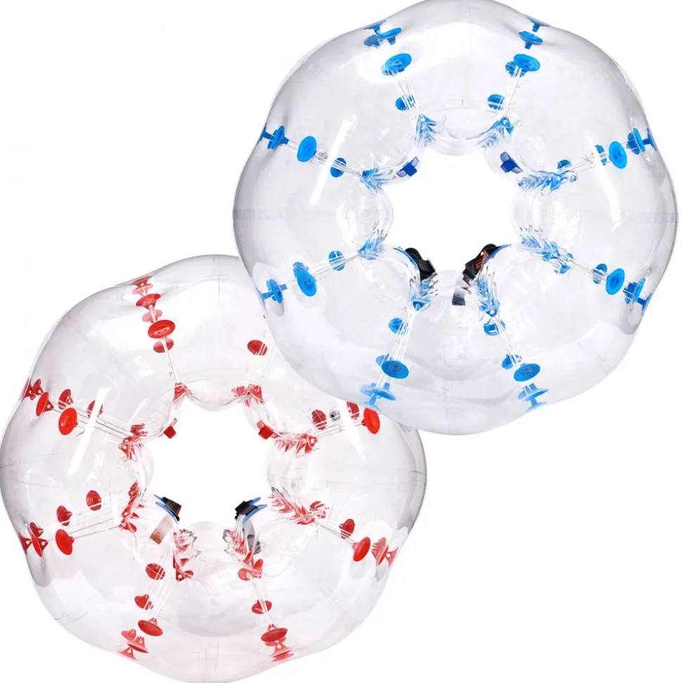 VEVOR Inflatable Bumper Balls 2-Pack, 5FT/1.5M Body Sumo Zorb Balls for Teen & Adult, 0.8mm Thick PVC Human Hamster Bubble Balls for Outdoor Team Gaming Play, Bumper Bopper Toys for Garden, Yard, Park