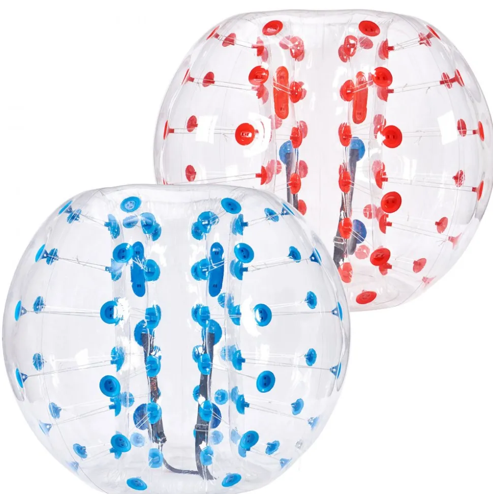 VEVOR Inflatable Bumper Balls 2-Pack, 5FT/1.5M Body Sumo Zorb Balls for Teen & Adult, 0.8mm Thick PVC Human Hamster Bubble Balls for Outdoor Team Gaming Play, Bumper Bopper Toys for Garden, Yard, Park