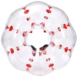 VEVOR Inflatable Bumper Ball 1-Pack, 4FT/1.2M Body Sumo Zorb Balls for Teen & Adult, 0.8mm Thick PVC Human Hamster Bubble Balls for Outdoor Team Gaming Play, Bumper Bopper Toys for Garden, Yard, Park