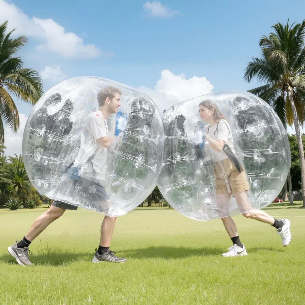 VEVOR Inflatable Bumper Ball 1-Pack, 5FT/1.5M Body Sumo Zorb Balls for Teen & Adult, 0.8mm Thick PVC Human Hamster Bubble Balls for Outdoor Team Gaming Play, Bumper Bopper Toys for Garden, Yard, Park