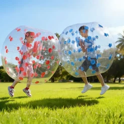 VEVOR Inflatable Bumper Balls 2-Pack, 4FT/1.2M Body Sumo Zorb Balls for Teen & Adult, 0.8mm Thick PVC Human Hamster Bubble Balls for Outdoor Team Gaming Play, Bumper Bopper Toys for Garden, Yard, Park