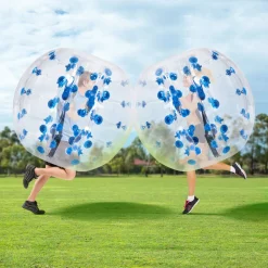 VEVOR Inflatable Bumper Ball 1-Pack, 4FT/1.2M Body Sumo Zorb Balls for Teen & Adult, 0.8mm Thick PVC Human Hamster Bubble Balls for Outdoor Team Gaming Play, Bumper Bopper Toys for Garden, Yard, Park