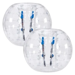 VEVOR Inflatable Bumper Balls 2-Pack, 4FT/1.2M Body Sumo Zorb Balls for Teen & Adult, 0.8mm Thick PVC Human Hamster Bubble Balls for Outdoor Team Gaming Play, Bumper Bopper Toys for Garden, Yard, Park