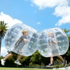 VEVOR Inflatable Bumper Balls 2-Pack, 4FT/1.2M Body Sumo Zorb Balls for Teen & Adult, 0.8mm Thick PVC Human Hamster Bubble Balls for Outdoor Team Gaming Play, Bumper Bopper Toys for Garden, Yard, Park