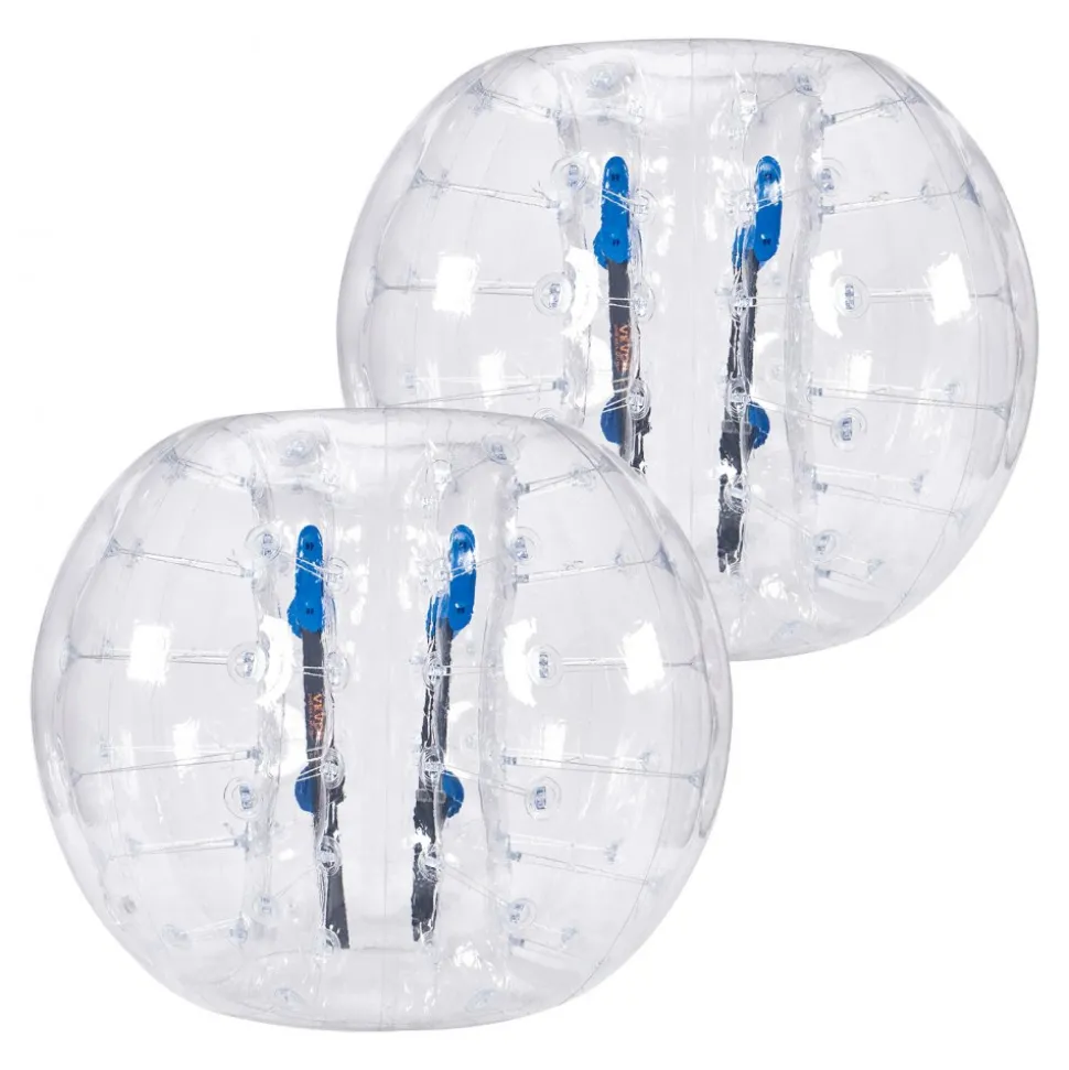 VEVOR Inflatable Bumper Balls 2-Pack, 4FT/1.2M Body Sumo Zorb Balls for Teen & Adult, 0.8mm Thick PVC Human Hamster Bubble Balls for Outdoor Team Gaming Play, Bumper Bopper Toys for Garden, Yard, Park
