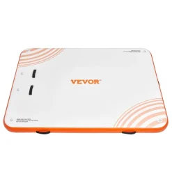 VEVOR Inflatable Floating Dock, 10 x 8FT Inflatable Dock Platform, Non-Slip Water Floating Dock Mat with Detachable Ladder & Portable Carrying Bag, Floating Platform Island Raft for Ocean Pool Beach