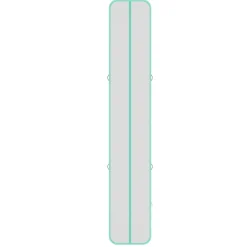 VEVOR Inflatable Gymnastics Air Mat 16.4 ft Training Mats w/ Electric Pump, 4 inches Thick Sturdy Tumble Track, Tumbling Mat for Home Use/Gym/Outdoor/Yoga/Cheerleading/Beach/Park/Water, Mint Green