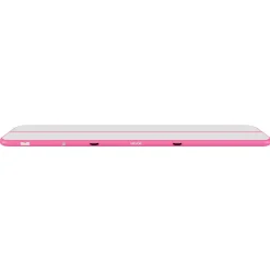 VEVOR Inflatable Gymnastics Air Mat 16.4 ft Training Mats w/ Electric Pump, 4 inches Thick Sturdy Tumble Track, Tumbling Mat for Home Use/Gym/Outdoor/Yoga/Cheerleading/Beach/Park/Water, Pink