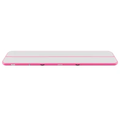VEVOR Inflatable Gymnastics Air Mat 16.4 ft Training Mats w/ Electric Pump, 4 inches Thick Sturdy Tumble Track, Tumbling Mat for Home Use/Gym/Outdoor/Yoga/Cheerleading/Beach/Park/Water, Pink
