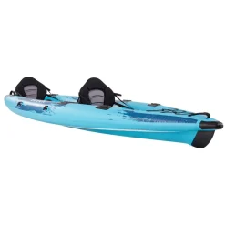 VEVOR Inflatable Kayak, 2-Person Inflatable Recreational Kayak 700LBS Capacity, Leak & Puncture-Resistant with Padded Seat, PVC Drop-Stitch Floor, 2 Paddles, Hand Pump & Carry Bag for Fishing Camping