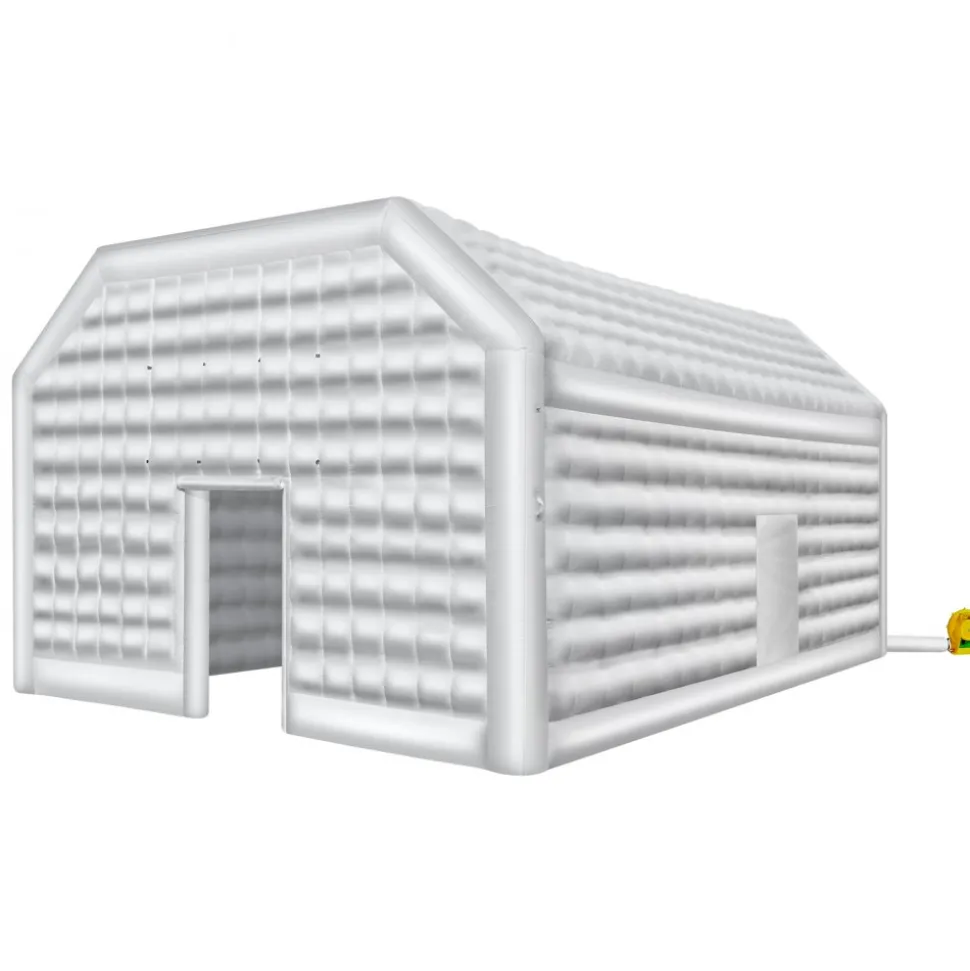 VEVOR Inflatable Nightclub, 26.2 x 19.7 x 13.1 Ft, Blow up Party Tent with 1100W Blower, Large Inflatable Night Club Tent for Adults, Easy Setup Inflatable House Air Cube for Wedding Birthday White