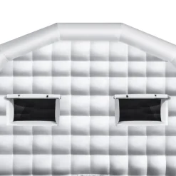 VEVOR Inflatable Nightclub, 26.2 x 19.7 x 13.1 ft Inflatable Party Tent with 1100W Blower & Sandbag, Blow up Night Club with 2 Windows, Air Cube House for Event Birthday Wedding Party, White