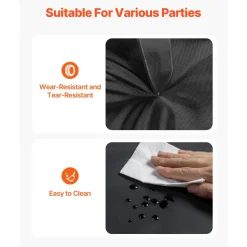 VEVOR Inflatable Nightclub, 29.5 x 19.7 x 13.1 ft Inflatable Party Tent with 1100W Blower & Sandbag, Ventilated Blow up Night Club with 2 Windows, Air Cube House for Event Birthday Wedding Party