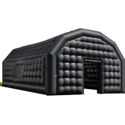 VEVOR Inflatable Nightclub, 29.5 x 19.7 x 13.1 ft Inflatable Party Tent with 1100W Blower & Sandbag, Ventilated Blow up Night Club with 2 Windows, Air Cube House for Event Birthday Wedding Party