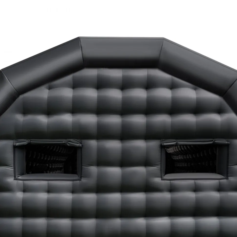VEVOR Inflatable Nightclub, 29.5 x 19.7 x 13.1 ft Inflatable Party Tent with 1100W Blower & Sandbag, Ventilated Blow up Night Club with 2 Windows, Air Cube House for Event Birthday Wedding Party