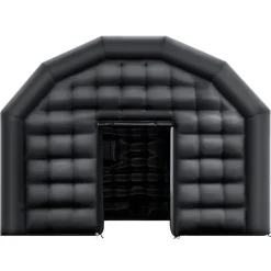 VEVOR Inflatable Nightclub, 17.72 x 16.4 x 13.9 ft Inflatable Party Tent with 680W Blower & Sandbag, Ventilated Blow up Night Club with 2 Windows, Air Cube House for Event Birthday Wedding Party