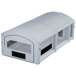 VEVOR Inflatable Paint Booth, 32.81 x 19.69 x 13.12 ft, Inflatable Spray Booth with 950W and 1100W Blowers and Air Filter System, Round Roof, for Painting Car, Truck, Furniture, Automotive Sheet Metal