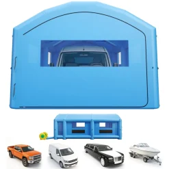 VEVOR Inflatable Paint Booth, 13.1 x 9.8 x 9 ft Inflatable Spray Booth, with 750W Powerful Blower and Air Filter System, Portable Car Paint Booth for Motorcycle, Bicycle, Auto Part Painting