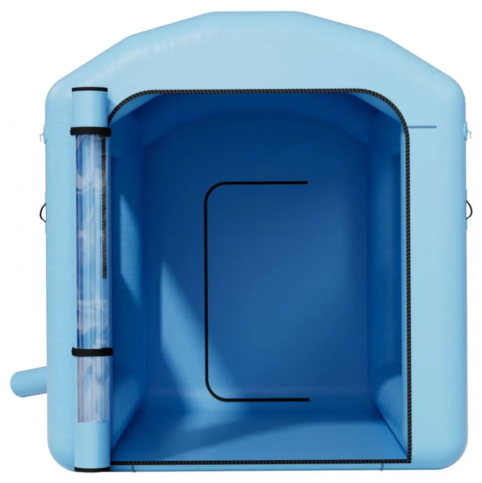 VEVOR Inflatable Paint Booth, 9.84 x 8.2 x 8.2 ft, Inflatable Spray Booth with 550W Powerful Blower and Air Filter System, Round Roof with Light Hook, for Painting Bicycle, Motorcycle, and Furniture