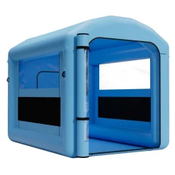 VEVOR Inflatable Paint Booth, 9.84 x 8.2 x 8.2 ft, Inflatable Spray Booth with 550W Powerful Blower and Air Filter System, Round Roof with Light Hook, for Painting Bicycle, Motorcycle, and Furniture