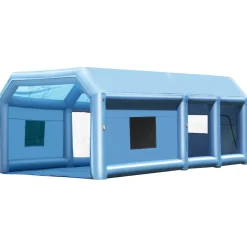 VEVOR Inflatable Paint Booth, 9.8 x 8.2 x 8.2 ft Inflatable Spray Booth, with 550W Powerful Blower and Air Filter System, Portable Car Paint Booth for Motorcycle, Bicycle, Small Furniture Painting