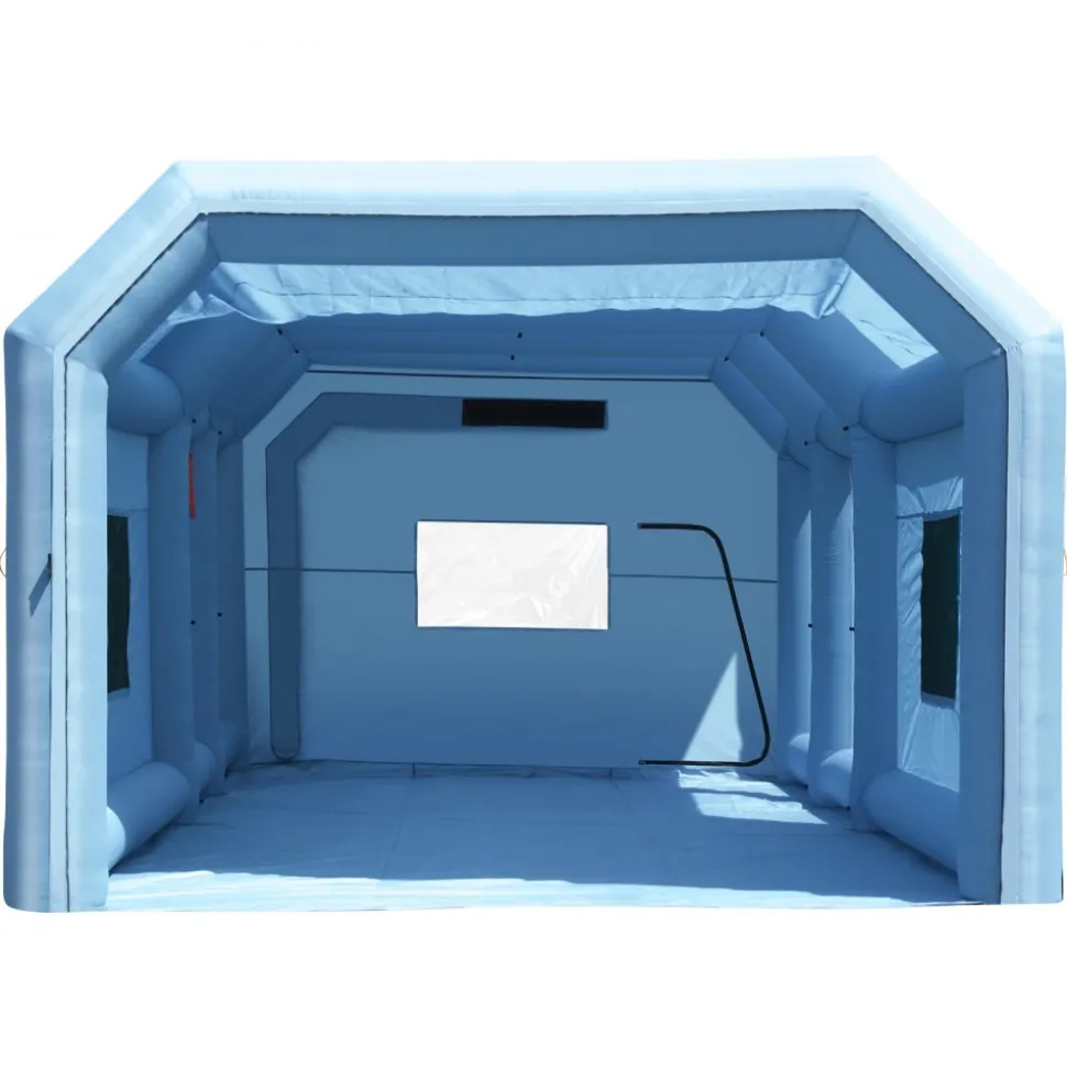 VEVOR Inflatable Paint Booth, 9.8 x 8.2 x 8.2 ft Inflatable Spray Booth, with 550W Powerful Blower and Air Filter System, Portable Car Paint Booth for Motorcycle, Bicycle, Small Furniture Painting