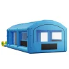 VEVOR Inflatable Paint Booth, 23 x 13 x 9 ft, Portable Spray Booth with 480W+750W Blowers, Large Filter Cotton, Changing Area, Arched Roof Painting Tent for ATV, Motorcycle, Medium Furniture, Blue