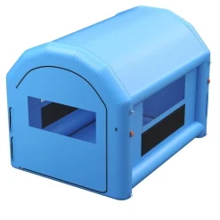 VEVOR Inflatable Paint Booth, 13.1 x 8.2 x 8.2 ft, Portable Spray Booth with 750W Powerful Blower and Large Filter Cotton, Blow Up Painting Tent for Bike, Motorcycle, and Small Furniture, Blue