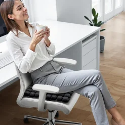 VEVOR Inflatable Seat Cushion, 3D Air Cell Seat Cushion for Pressure Relief, Lycra & TPU Wheelchair Seat Pad with Manual Pump, Lightweight and Portable for Travel, Office, Car, Airplane