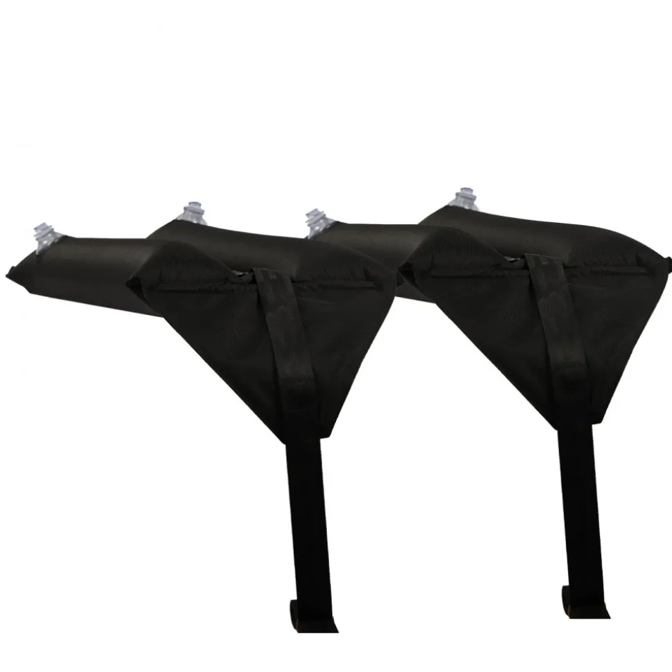 VEVOR Inflatable Soft Roof Rack Bars, 37.6-Inch Universal Car Roof Rack Pads, 88LBS Loading Luggage Kayak Carrier with 2 Tie-Down Straps & Ropes, Hand Air Pump, Storage Bag for Canoes Surfboards SUPs