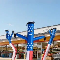 VEVOR Inflatable Tube Man, 20-Feet Tall, Wacky Waving Dancing Tube Guy, Wind Flying Arm Flailing Air Puppet, 18-Inch for Outdoor Advertising, Business Store, Increase Visibility (Blower Not Included)