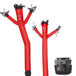VEVOR Inflatable Tube Man Set, 6 ft Tall, Wacky Waving Inflatable Dancing Tube Guy with 1/15 HP Blower, PP Shell IPX3 Waterproof Blower Fan, for Outdoor Advertising Business Store Party
