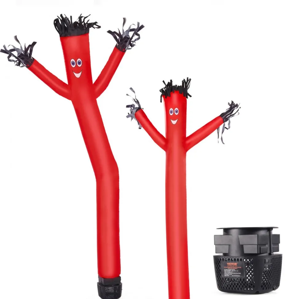 VEVOR Inflatable Tube Man Set, 6 ft Tall, Wacky Waving Inflatable Dancing Tube Guy with 1/15 HP Blower, PP Shell IPX3 Waterproof Blower Fan, for Outdoor Advertising Business Store Party