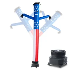 VEVOR Inflatable Tube Man with Blower, 10 ft Tall, Wacky Waving Wind Flying Inflatable Dancing Tube Guy with 3/4 HP IPX3 Waterproof Blower Fan, for Outdoor Advertising Business Store Party Decoration