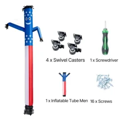 VEVOR Inflatable Tube Man with Blower, 10 ft Tall, Wacky Waving Wind Flying Inflatable Dancing Tube Guy with 3/4 HP IPX3 Waterproof Blower Fan, for Outdoor Advertising Business Store Party Decoration