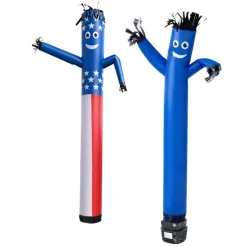 VEVOR Inflatable Tube Man with Blower, 6 ft Tall, Wacky Waving Wind Flying Inflatable Dancing Tube Guy with 1/15 HP IPX3 Waterproof Blower Fan, for Outdoor Advertising Business Store Party Decoration