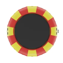VEVOR Inflatable Water Bouncer, 17ft Recreational Water Trampoline, Portable Bounce Swim Platform with 5-Step Ladder & Electric Air Pump, Kids Adults Floating Rebounder for Pool, Lake, Water Sports